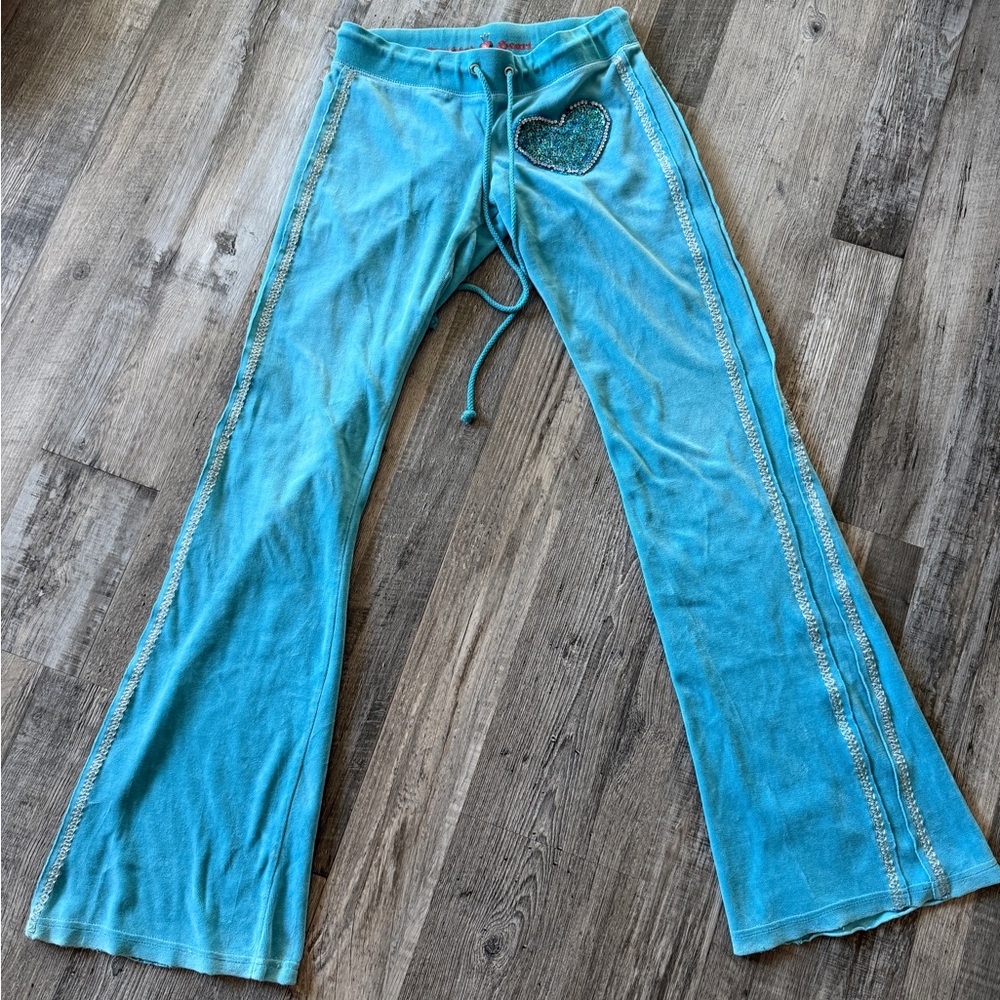 Twisted Heart Turquoise Pants